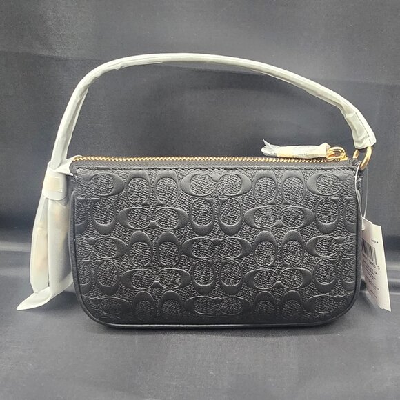 Coach Nolita 19 in Signature Embossed Leather C7362 Black - Picture 2 of 10